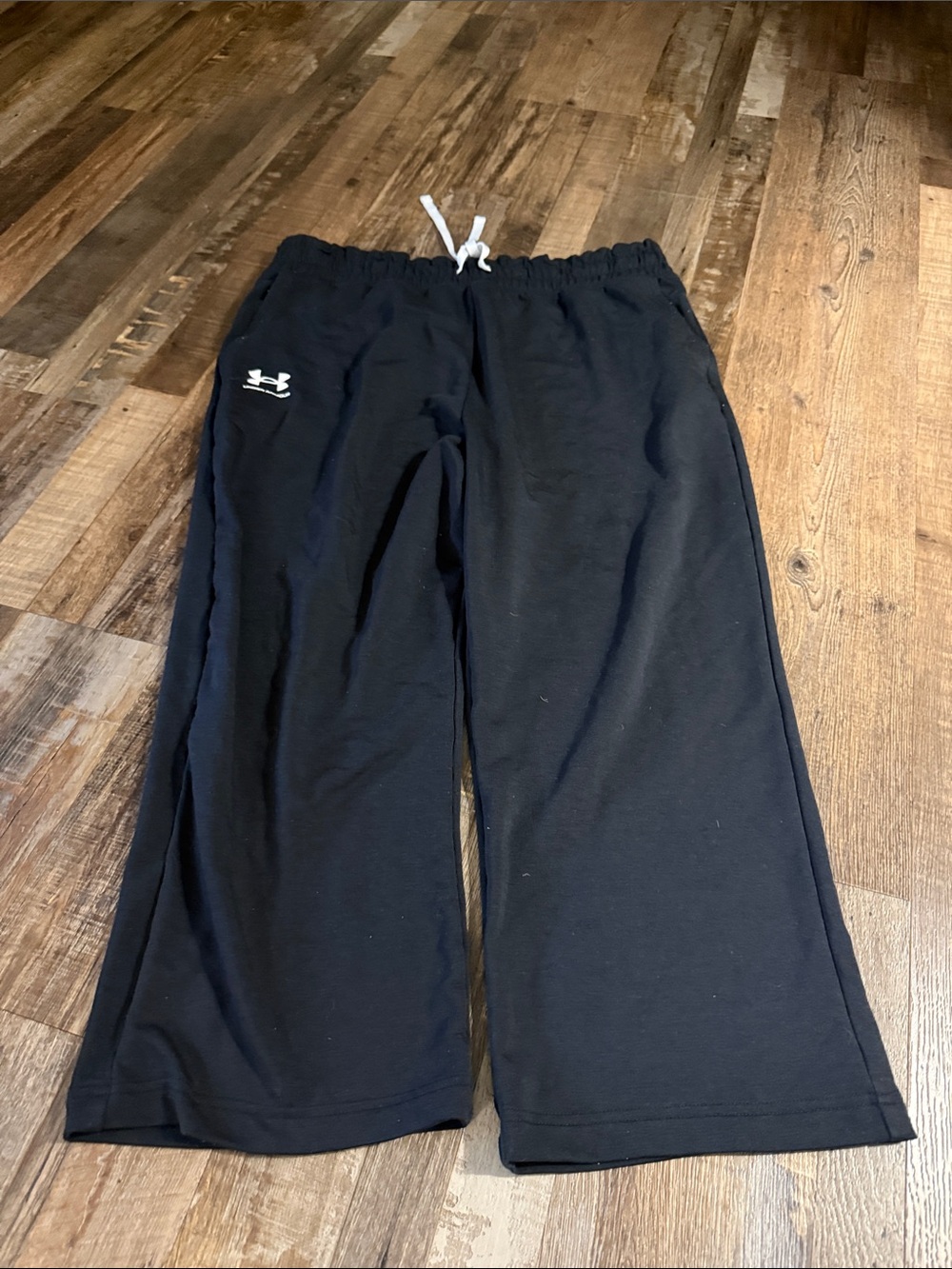 Under Armour Black Wide-Leg Jogger Pants